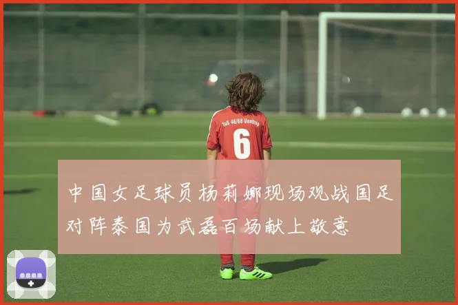中国女足球员杨莉娜现场观战国足对阵泰国为武磊百场献上敬意